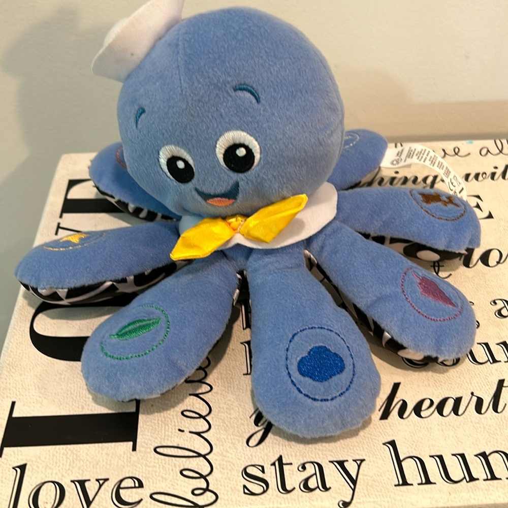 Baby Einstein Plush Octopus Doll Interactive Learning Toy Colors in 3 Languages